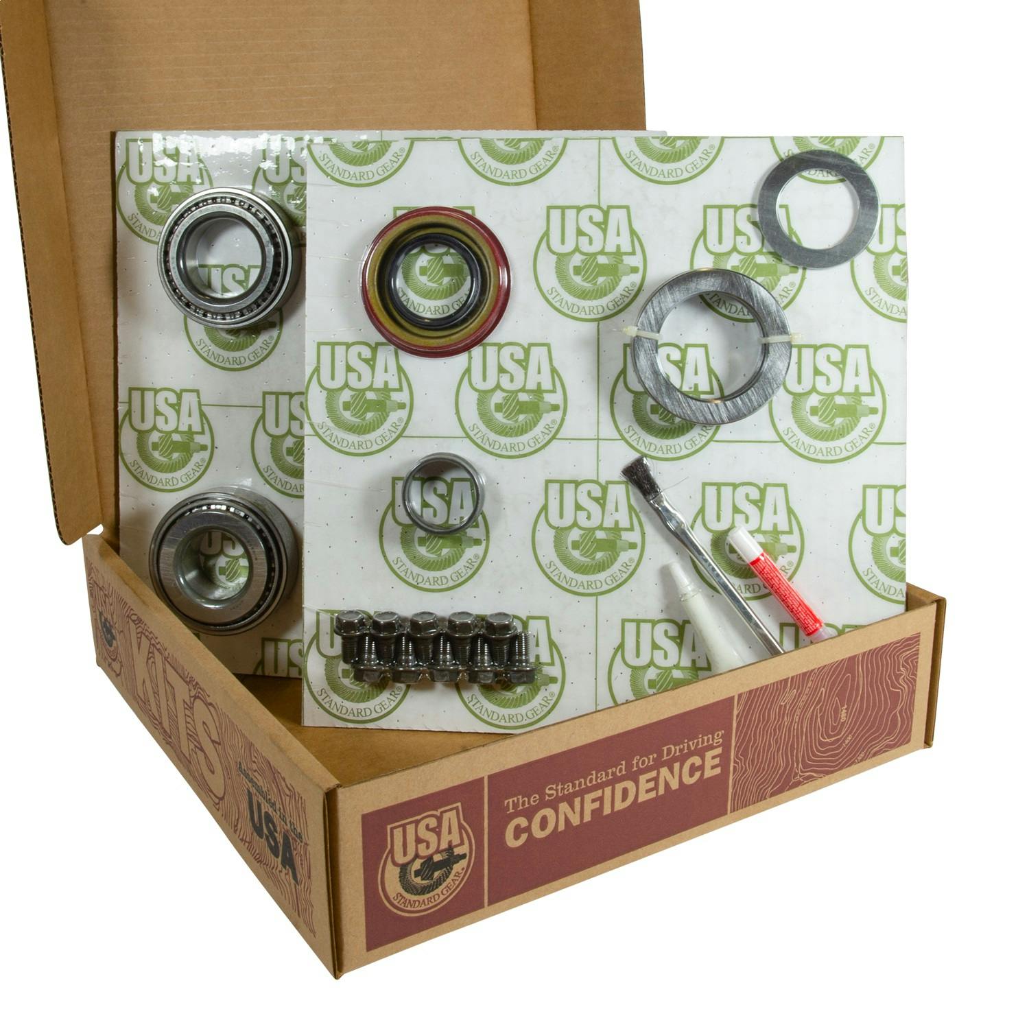 USA Standard Gear ZGK2210 8.2in. GM 3.55 Rear Ring/Pinion Install Kit 2.25in. OD Axle Bearings/Seals