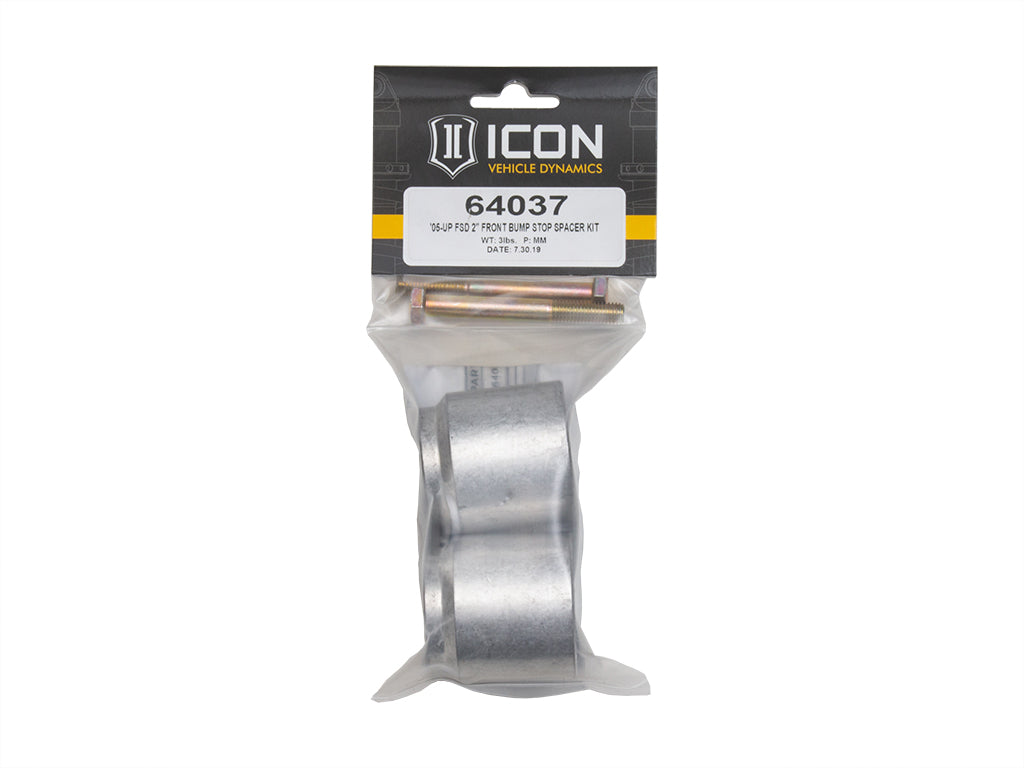 ICON Vehicle Dynamics 64037 2 Front Bump Stop Spacer Kit