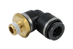 AccuAir Suspension 3/8inch DOT/PTC 1/8inch NPT 90 Deg Swivel Elbow AA-3648