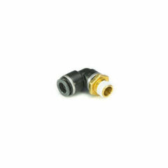 AccuAir Suspension 3/8inch DOT/PTC - 1/4inch NPT 90 Deg Swivel Elbow AA-3649