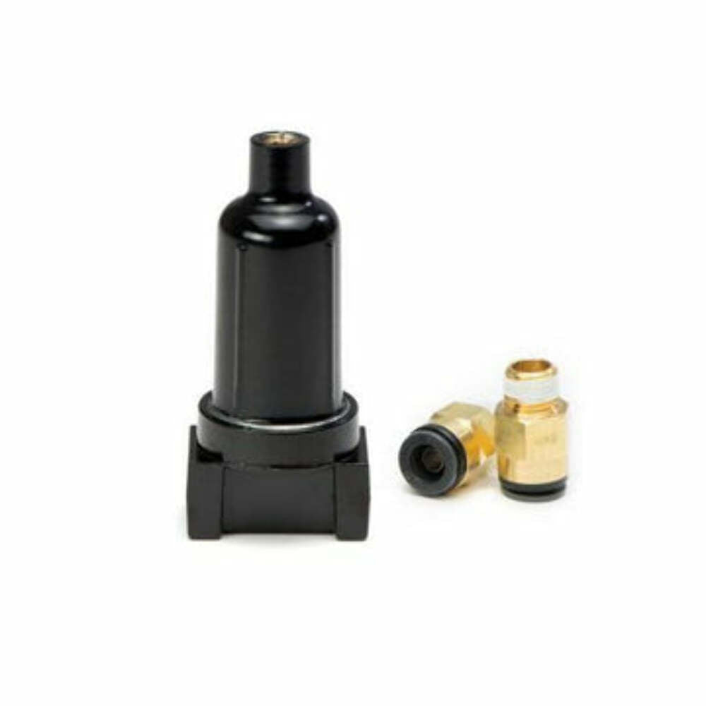 AccuAir Suspension Black Moisture Trap w/ filter w/ 2 fittings AA-3663