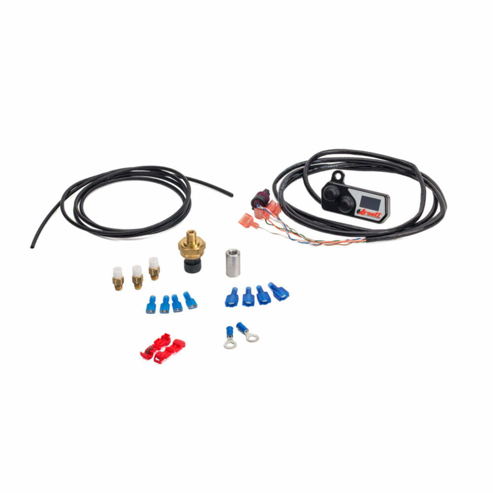 Arnott Motorcycle Suspension MOTORCYCLE HANDLEBAR PUSH BUTTON SWITCH WITH PRESSURE GAUGE, KIT, BLACK K-3114