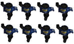 ACCEL 140033B-8 COIL 8PK,FORD MOD ENG 3-VALVE, BLUE