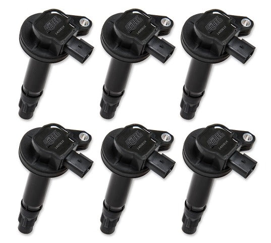 ACCEL 140061K-6 COIL,FORD 3.5/3.7L 2PinBlk Cnctr 6PK Blk