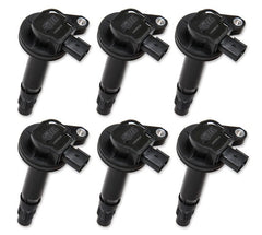 ACCEL 140061K-6 COIL,FORD 3.5/3.7L 2PinBlk Cnctr 6PK Blk