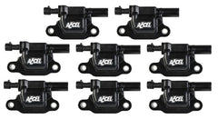 ACCEL 140081-8 14-UP LT SQUARE COIL - BLACK 8 PACK