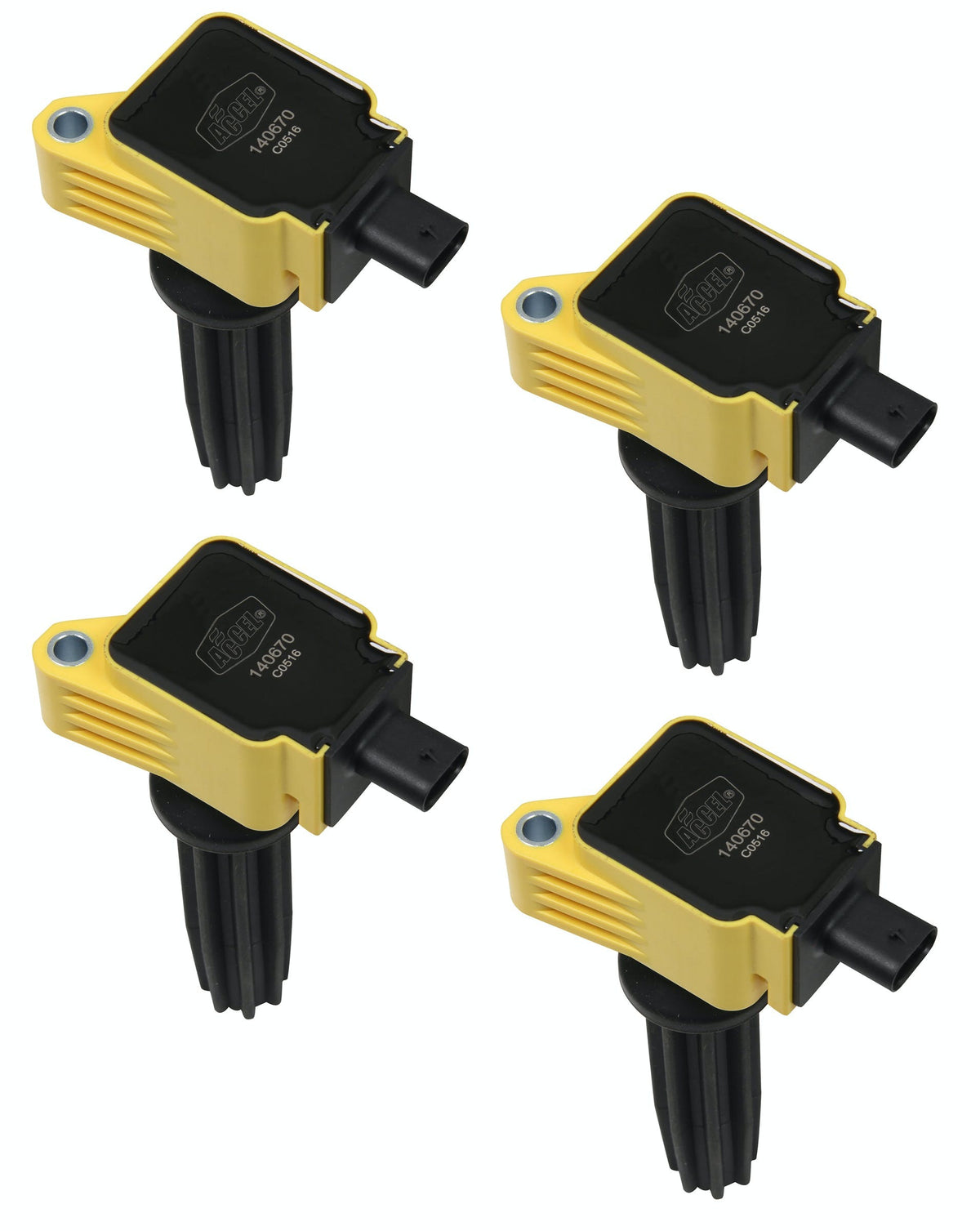 ACCEL 140670-4 COIL,FORD ECOBOOST 2.0/2.3L L4, 4-PACK Y
