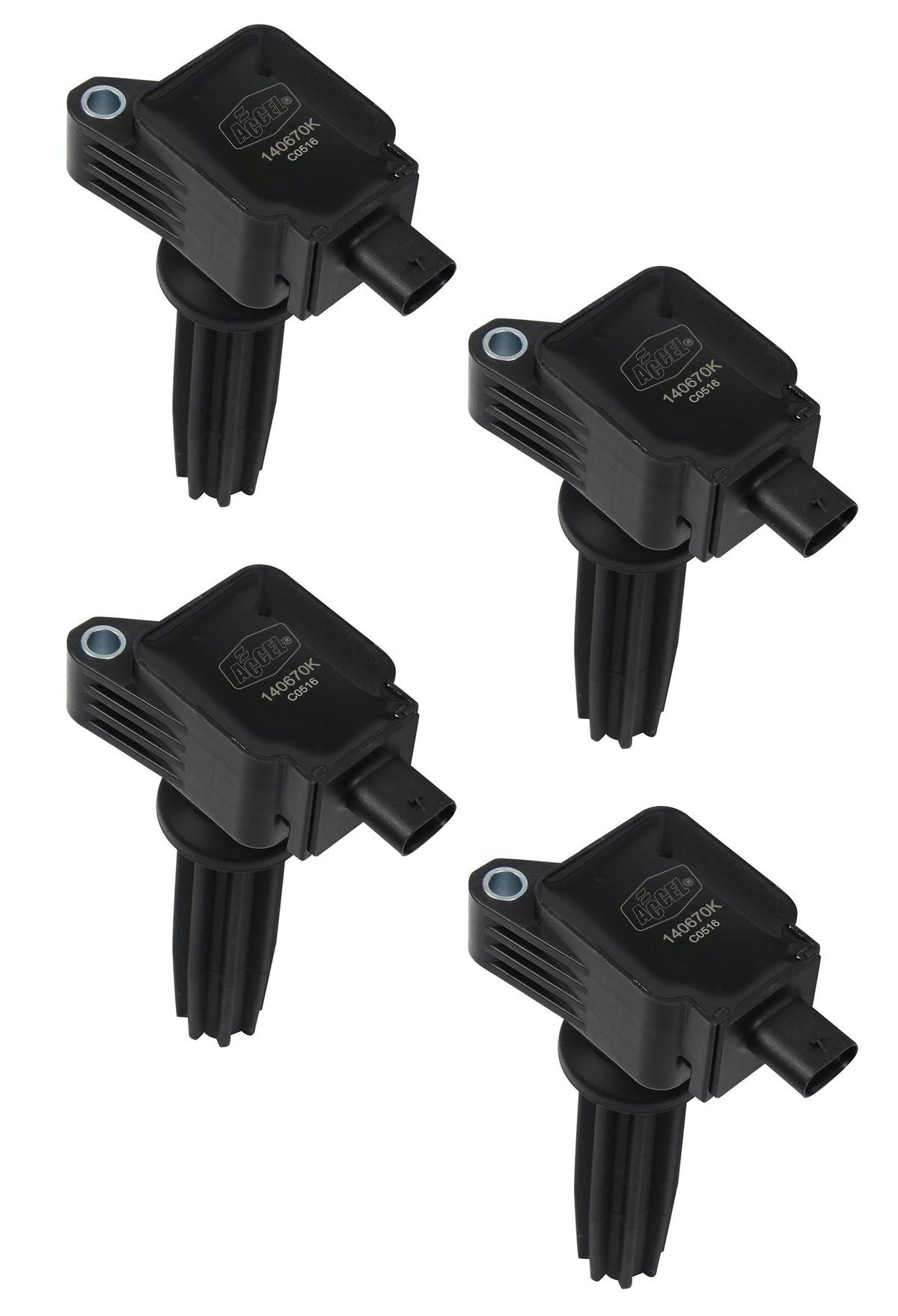 ACCEL 140670K-4 COIL,FORD ECOBOOST 2.0/2.3L L4, 4-PACK B