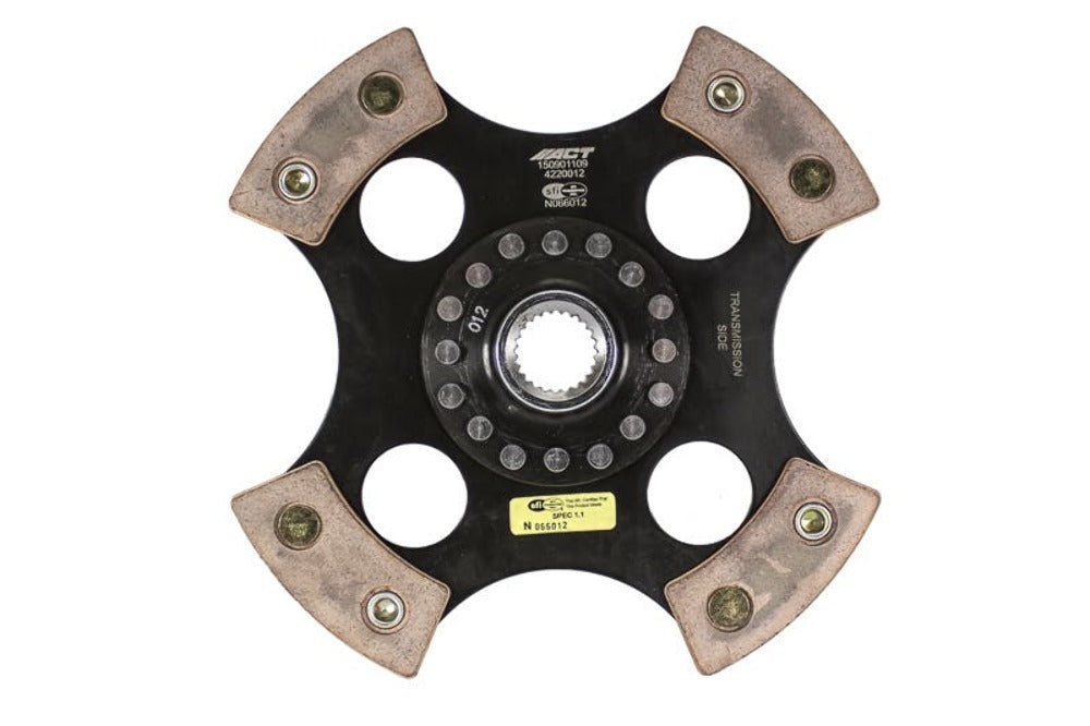 Advanced Clutch Technology 4220012 4 Pad Rigid Race Disc