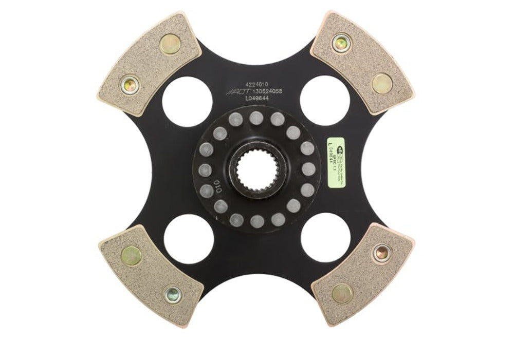 Advanced Clutch Technology 4224010 4 Pad Rigid Race Disc