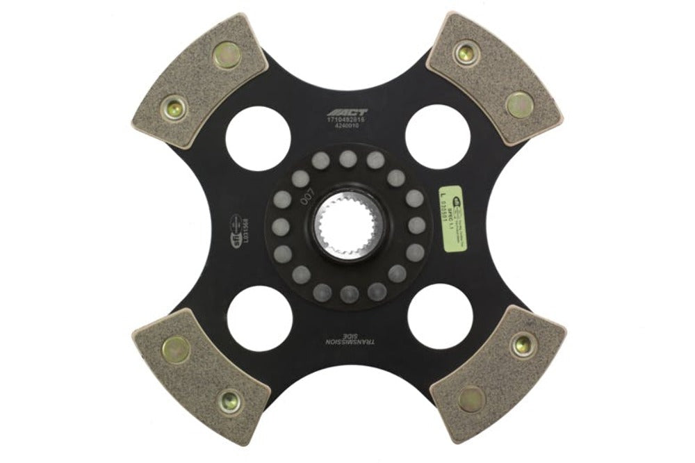 Advanced Clutch Technology 4240010 4 Pad Rigid Race Disc