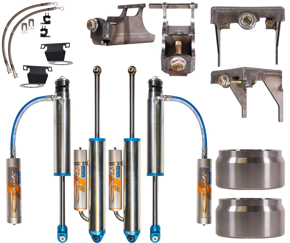 Carli Suspension CS-DD30SPKG-13-D Carli Tuned King 3.0 inch RR Front And PB Rear Shock Pkg 3.25 inch Lift With Mounts