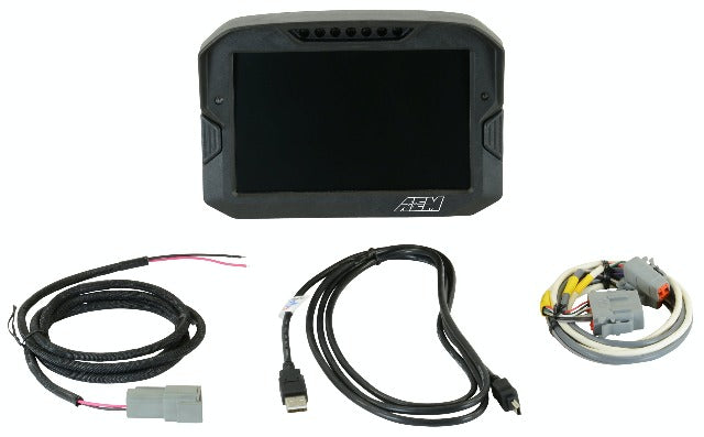 AEM 30-5700 CD-7 non-logging race dash, CAN input only,  carbon fiber enclosure