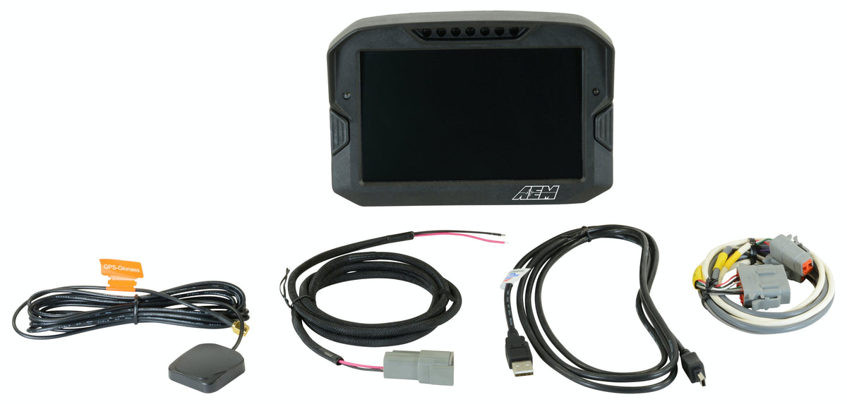 AEM 30-5702 CD-7G non-logging, GPS enabled racing dash,CAN input only,carbon fiber enclosure