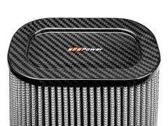 AFE 21-90110-CF Track Series Intake Replacement Air Filter w/ Pro DRY S Media - Carbon Fiber top