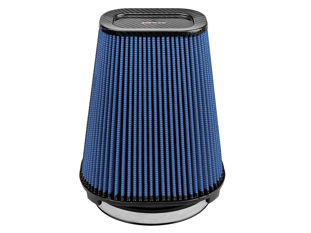 AFE 24-90110-CF Track Series Intake Replacement Air Filter w/ Pro 5R Media - Carbon Fiber top