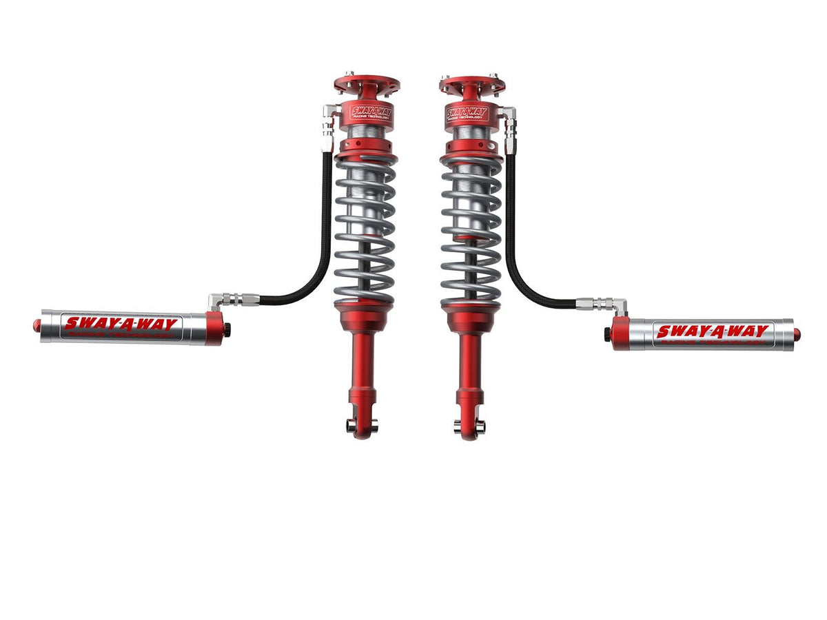 AFE 301-5000-01-CA Sway-A-Way 3.0 Front Coilover Kit w/ Remote Reservoirs and Compression Adjuster