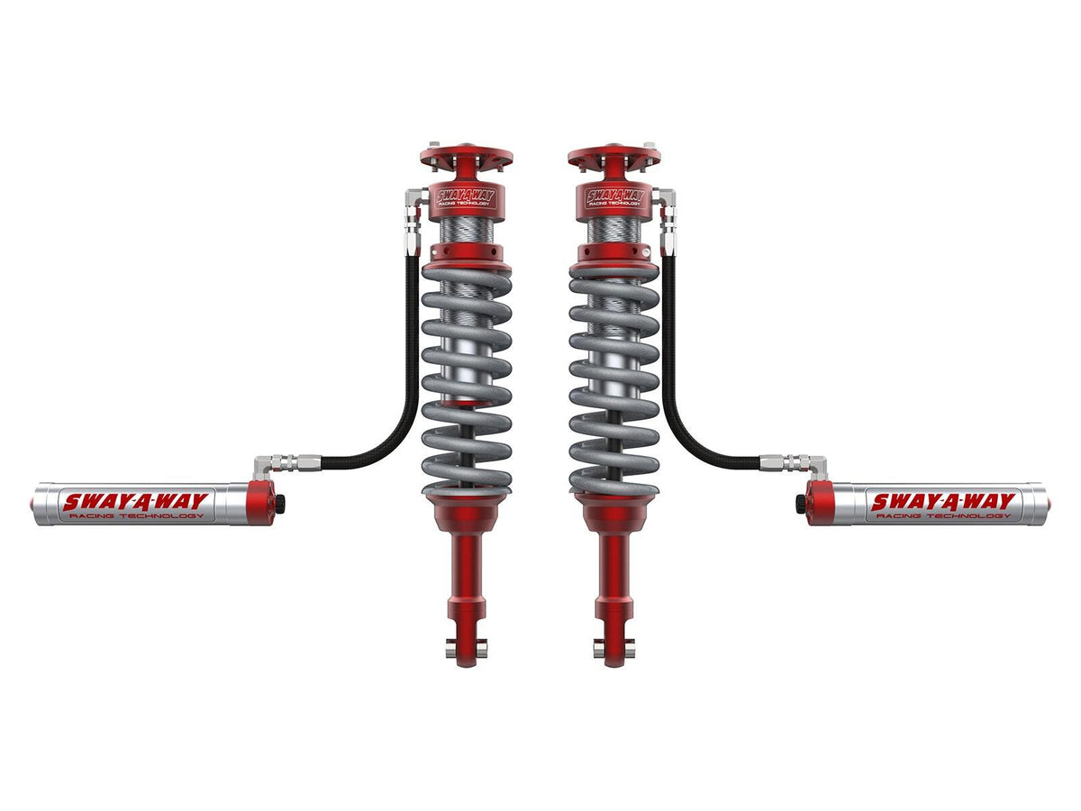 AFE 301-5000-02-CA Sway-A-Way 3.0 Front Coilover Kit w/ Remote Reservoirs and Compression Adjuster