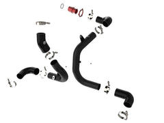 AFE 46-20415-B BladeRunner Aluminum Hot and Cold Charge Pipe Kit Black w/ Turbo Muffler Delete