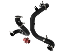 AFE 46-20415-B BladeRunner Aluminum Hot and Cold Charge Pipe Kit Black w/ Turbo Muffler Delete