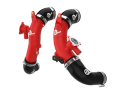 aFe POWER Hot Charge Pipe BladeRunner 2-1/2 IN Aluminum Hot Charge Pipe Red S 46-20718-R