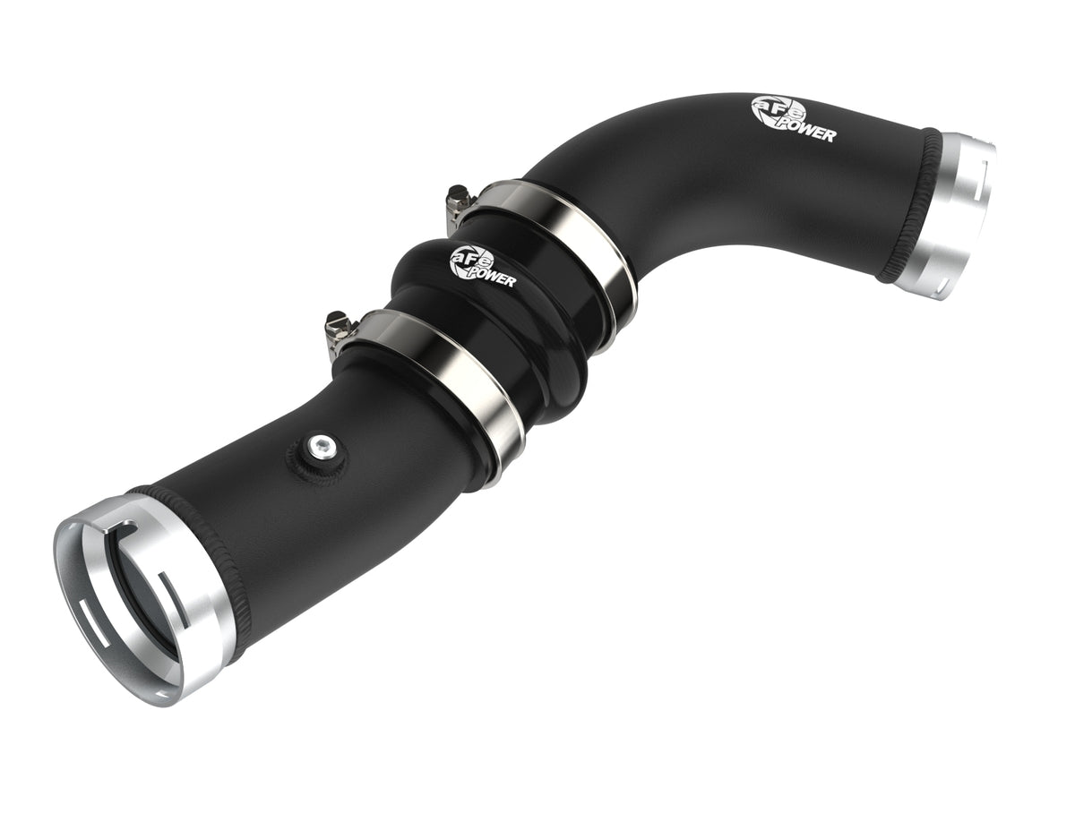 aFe POWER Hot Charge Pipe BladeRunner 2-1/2 IN Aluminum Hot Charge Pipe Black 46-20728-B