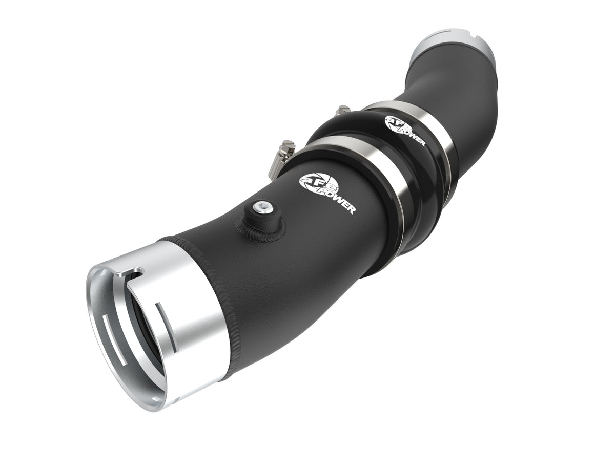 aFe POWER Cold Charge Pipe BladeRunner 3 IN Aluminum Cold Charge Pipe Black S 46-20729-B