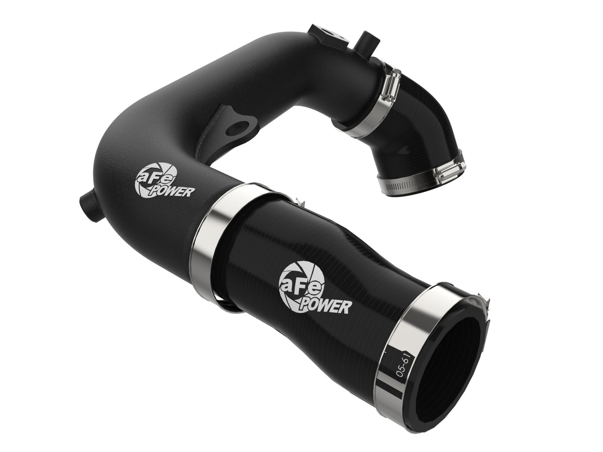 aFe POWER Hot Charge Pipe BladeRunner 2-1/2 IN Aluminum Hot Charge Pipe Black 46-20778-B