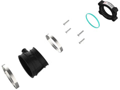 AFE 46-34023B Silver Bullet Throttle Body Spacer Kit Black