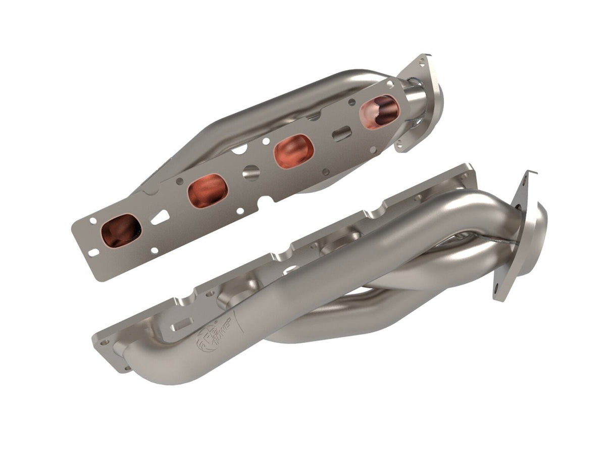 AFE 48-38029-T Twisted Steel 1-5/8 IN to 2-1/4 IN 304 Stainless Headers w/ Titanium Coat Finish