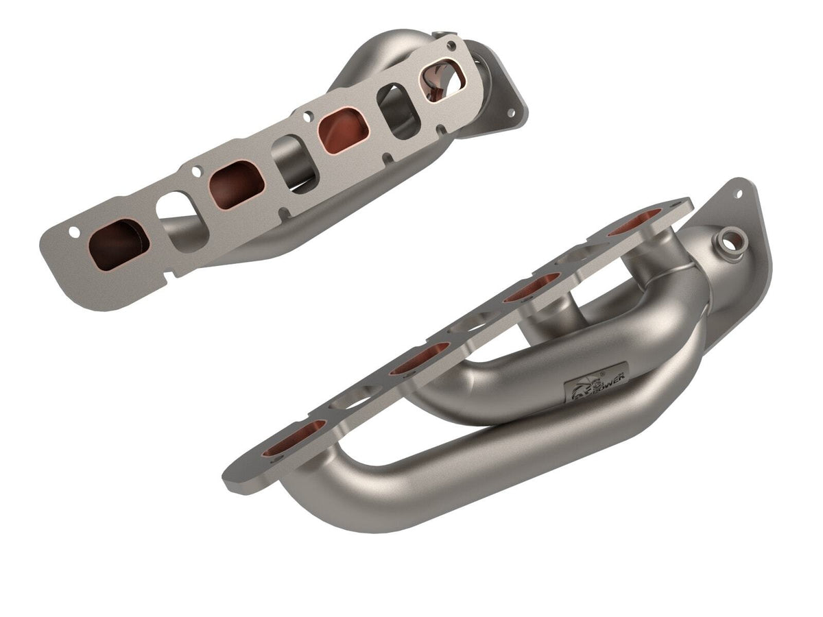 AFE 48-38031-T Twisted Steel 1-7/8 IN to 2-3/4 IN 304 Stainless Headers w/ Titanium Coat Finish