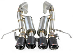 AFE 49-34056-1C MACH Force-Xp 304 Stainless Steel Axle-Back Exhaust System w/ Carbon Fiber Tips