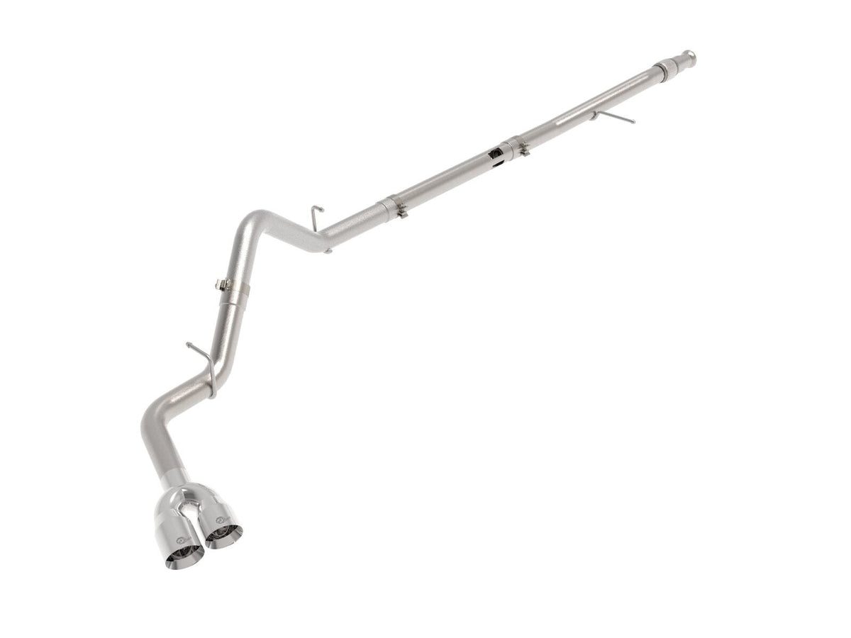 AFE 49-34129-P Rebel XD Series 3 IN 304 Stainless Steel DPF-Back Exhaust w/ Dual Polished Tips