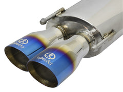 AFE 49-36037-L Takeda 2in Stainless Steel Axle-Back Exhaust Sys w/Polished Blue Tips