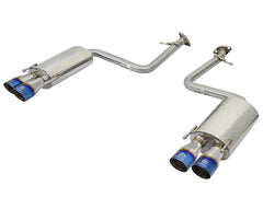 AFE 49-36037-L Takeda 2in Stainless Steel Axle-Back Exhaust Sys w/Polished Blue Tips