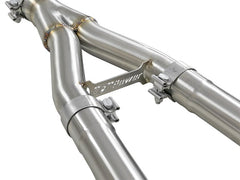 AFE 49-36131 Takeda 2-1/2 IN 304 Stainless Steel Axle-Back Exhaust System w/Polished Tip