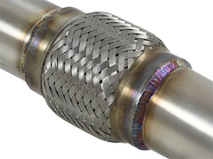 AFE 49-36131 Takeda 2-1/2 IN 304 Stainless Steel Axle-Back Exhaust System w/Polished Tip