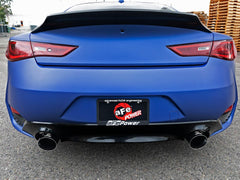AFE 49-36133NM-B Takeda 2-1/2 IN 304 Stainless Steel Axle-Back Exhaust System w/ Black Tips