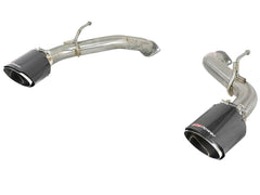 AFE 49-36133NM-C Takeda 2-1/2 IN 304 Stainless Steel Axle-Back Exhaust System w/ Carbon Fiber Tip
