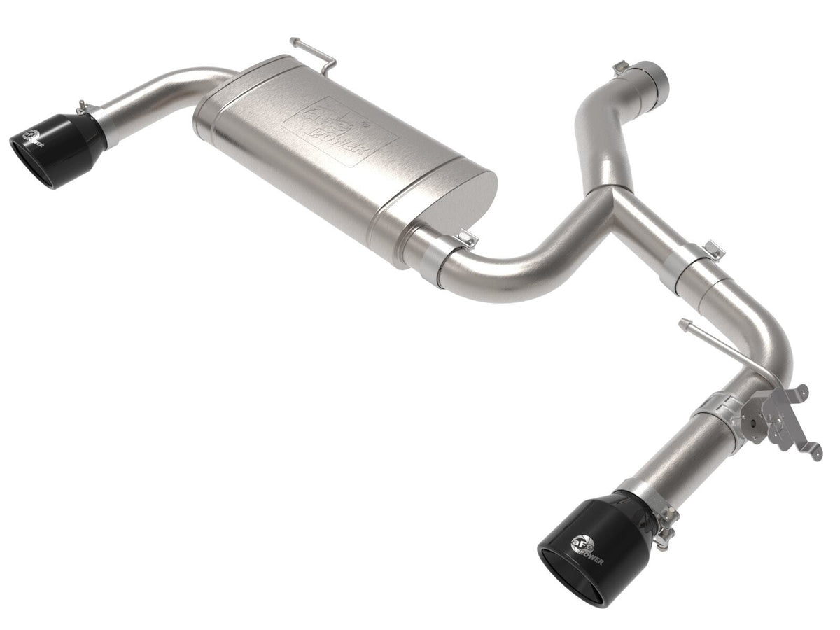 AFE 49-36349-B MACH Force-Xp 3 to 2-1/2 IN Stainless Steel Axle-Back Exhaust w/Black Tip
