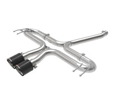 AFE 49-36625-C Takeda 2-1/2 IN 304 Stainless Steel Axle-Back Exhaust System w Carbon Fiber Tips