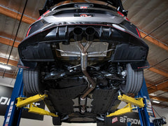AFE 49-36626-B Takeda 2-1/2 IN 304 Stainless Steel Axle-Back Exhaust System w/ Black Tips