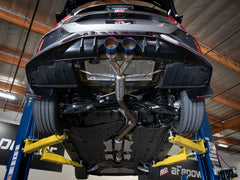AFE 49-36626-L Takeda 2-1/2 IN 304 Stainless Steel Axle-Back Exhaust System w/ Blue Flame Tips