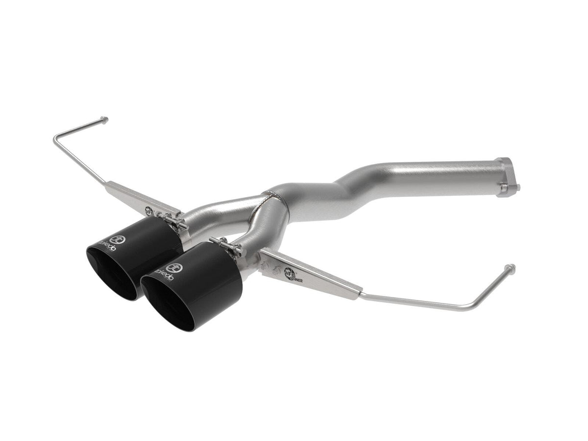 AFE 49-37012-B Takeda 3 IN to 2-1/2 IN 304 Stainless Steel Axle-Back Exhaust w/ Black Tip