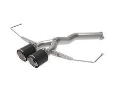 AFE 49-37012-C Takeda 3 IN to 2-1/2 IN 304 Stainless Steel Axle-Back Exhaust Carbon Fiber Tip