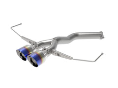 AFE 49-37012-L Takeda 3 IN to 2-1/2 IN 304 Stainless Steel Axle-Back Exhaust w/ Blue Flame Tip
