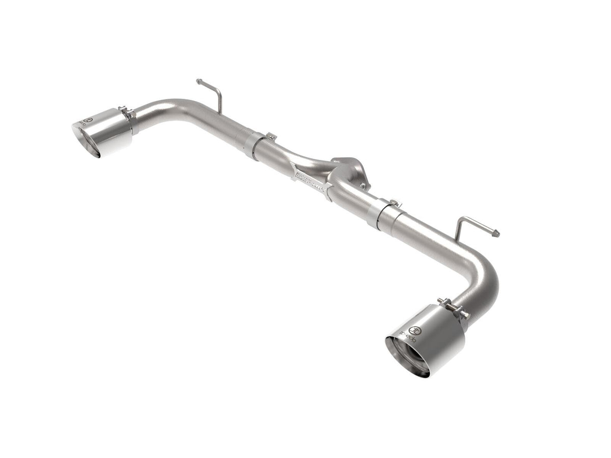 AFE 49-37014-P Takeda 2-1/2 IN 304 Stainless Steel Axle-Back Exhaust System w/ Polished Tips