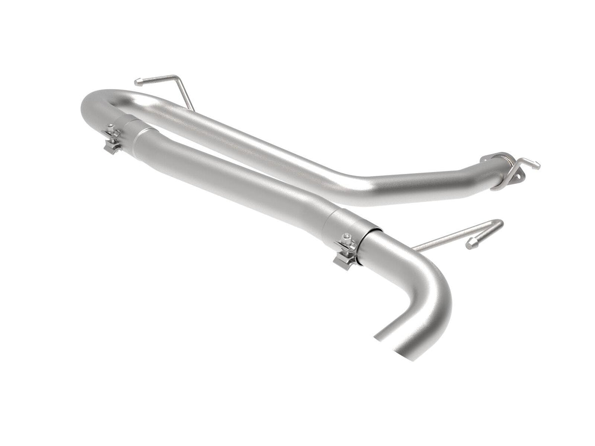 AFE 49-37017NM Takeda 2-1/2 IN 304 Stainless Steel Axle-Back Exhaust System w/o Muffler