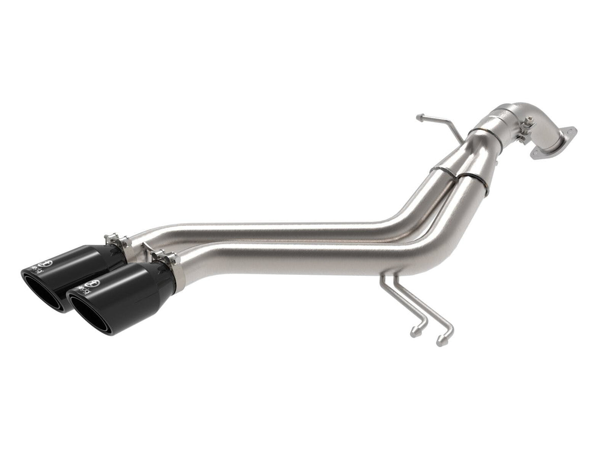 AFE 49-37019-B Takeda 3 IN to 2-1/2 IN 304 Stainless Steel Axle-Back Exhaust w/ Black Tip