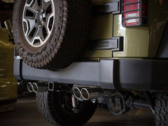 AFE 49-38086-P Vulcan Series 2-1/2 IN 304 Stainless Steel Axle-Back Exhaust System Polished